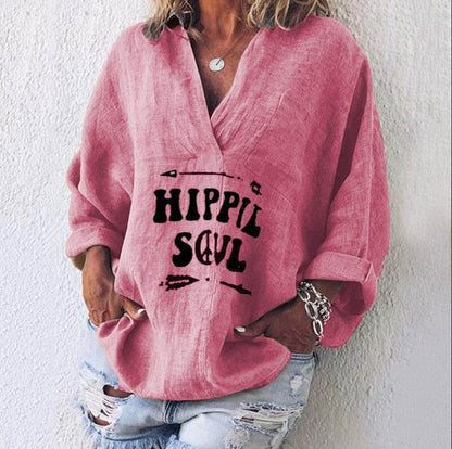 Casual Summer Cotton blend pocket women blouse  top - www.Shopthatapp.com