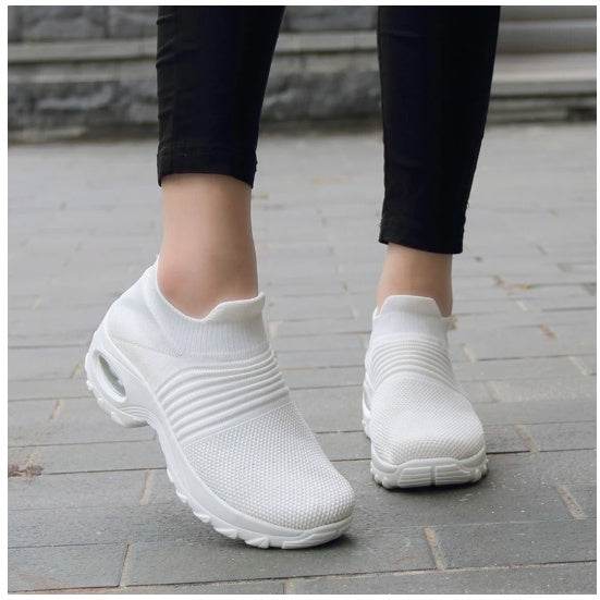 Casual Fashionable Socks Mesh Sneakers No tie sneakers women