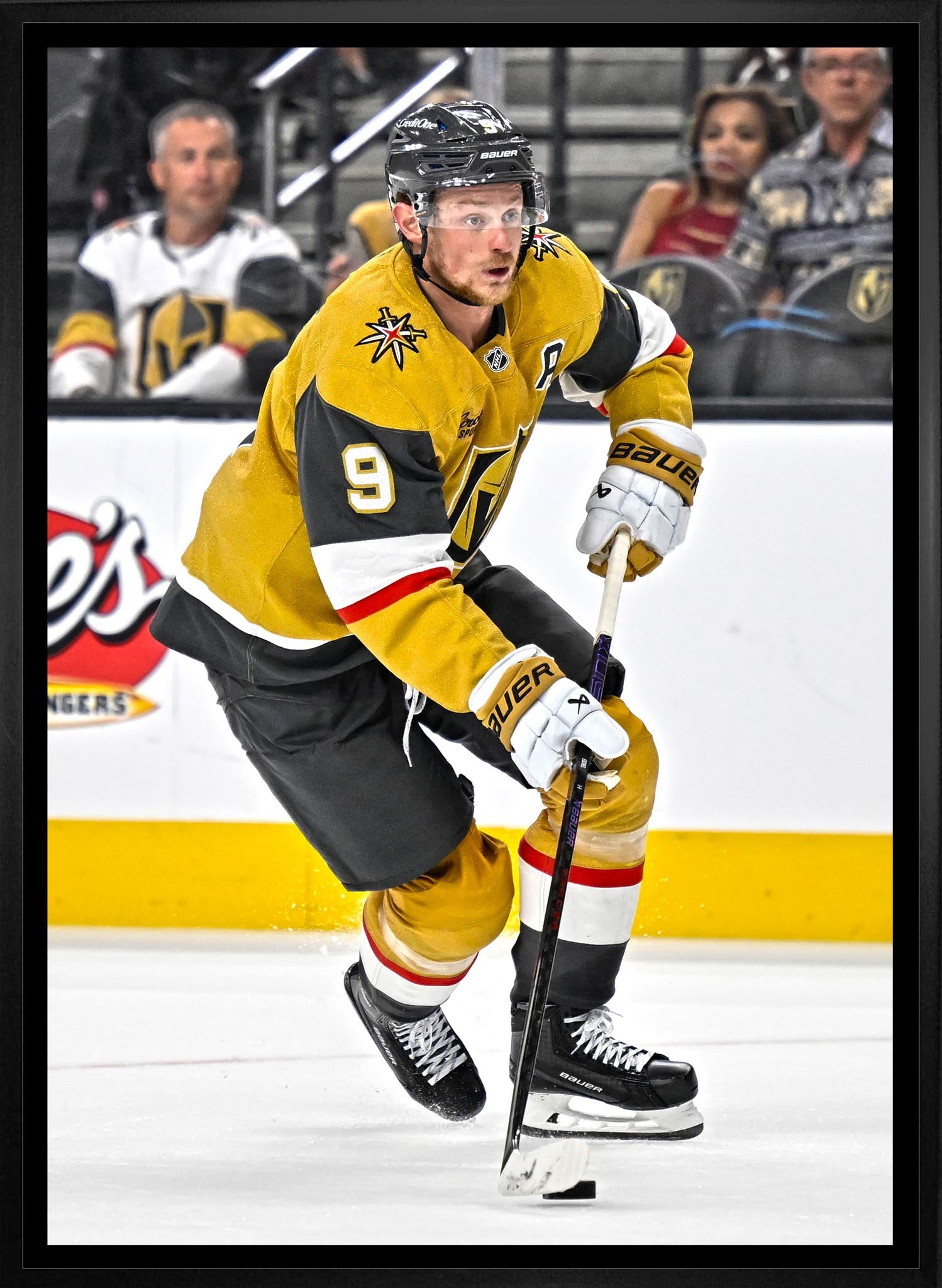 Jack Eichel 20x29 Framed Canvas Vegas Golden Knights - www.Shopthatapp.com