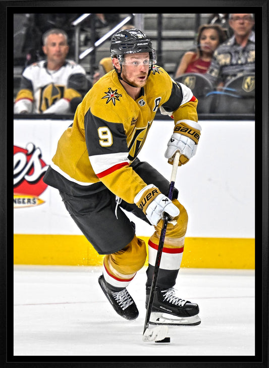 Jack Eichel 20x29 Framed Canvas Vegas Golden Knights - www.Shopthatapp.com
