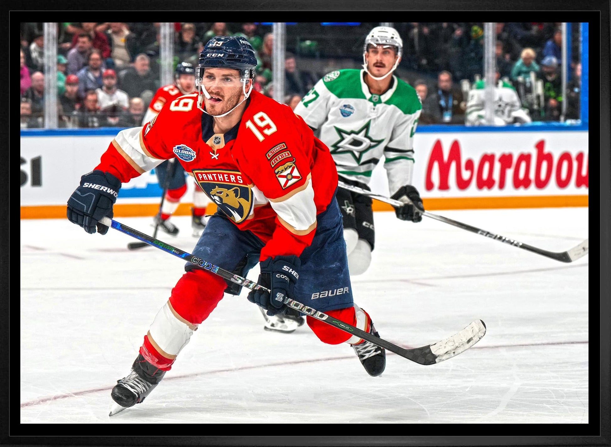 Matthew Tkachuk 20x29 Framed Canvas Florida Panthers - www.Shopthatapp.com