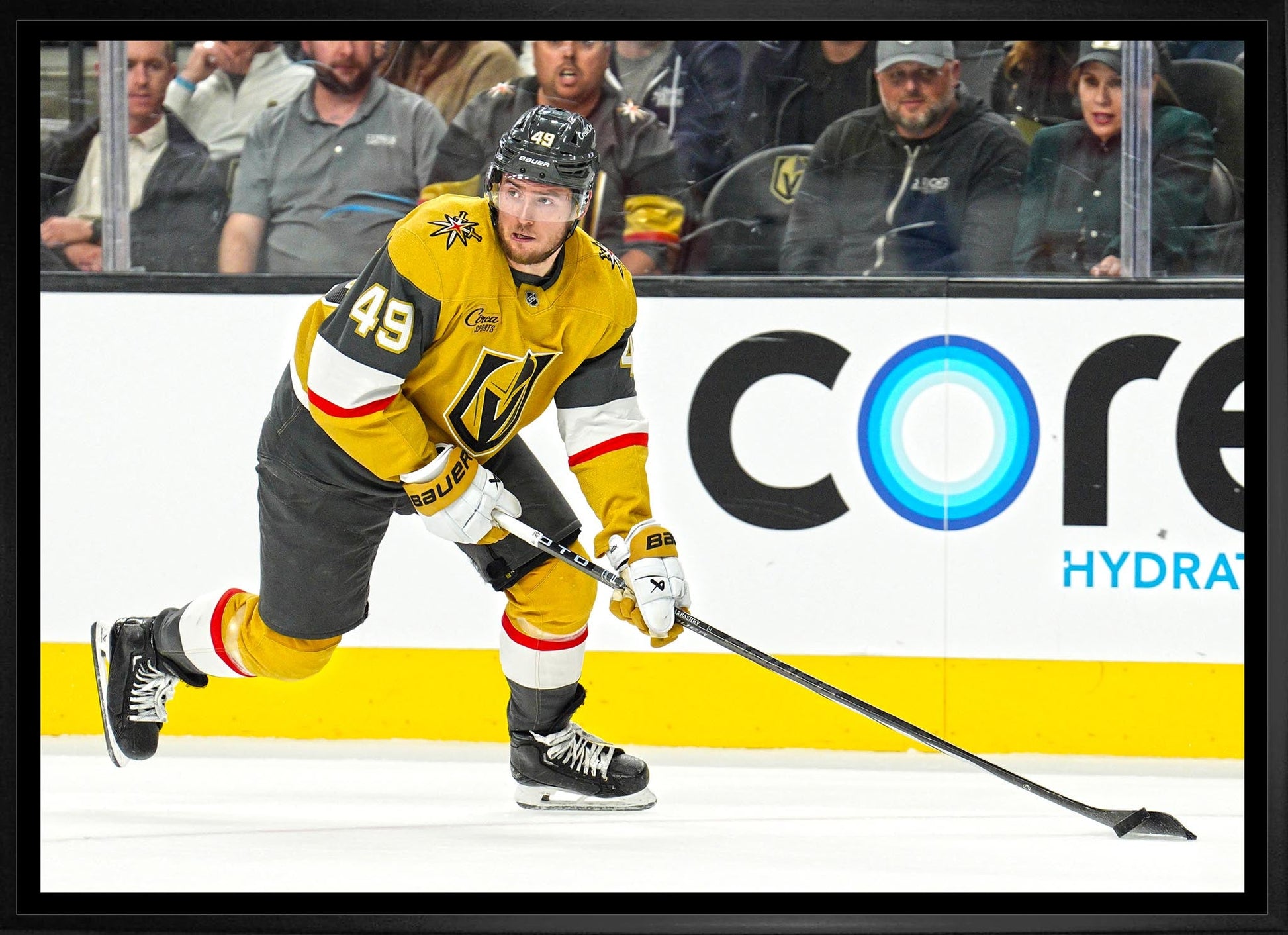 Ivan Barbashev 20x29 Framed Canvas Vegas Golden Knights - www.Shopthatapp.com