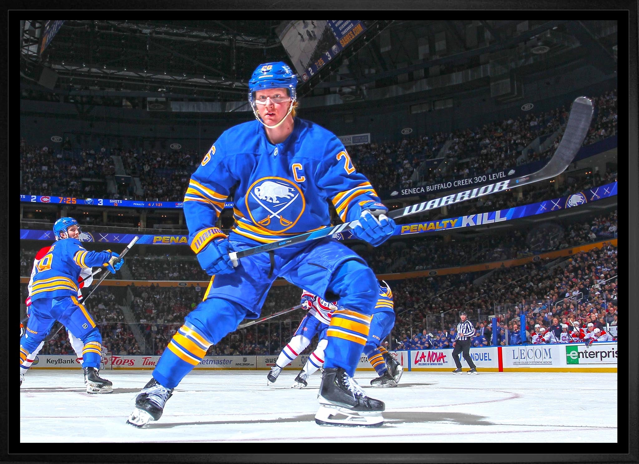 Rasmus Dahlin 20x29 Framed Canvas Buffalo Sabres - www.Shopthatapp.com