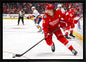 Moritz Seider 20x29 Framed Canvas Detroit Red Wings - www.Shopthatapp.com