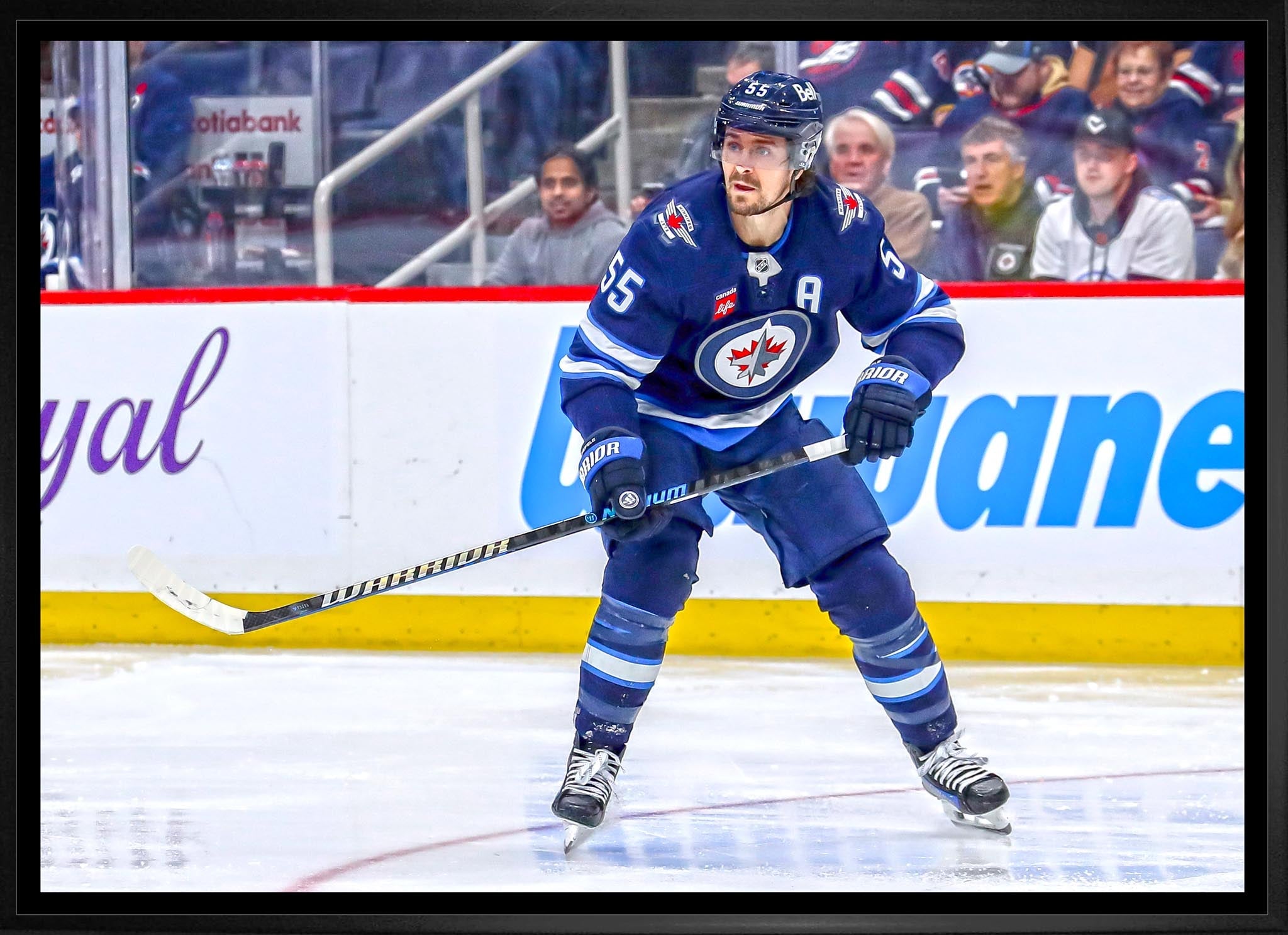 Mark Scheifele 20x29 Framed Canvas Winnipeg Jets - www.Shopthatapp.com