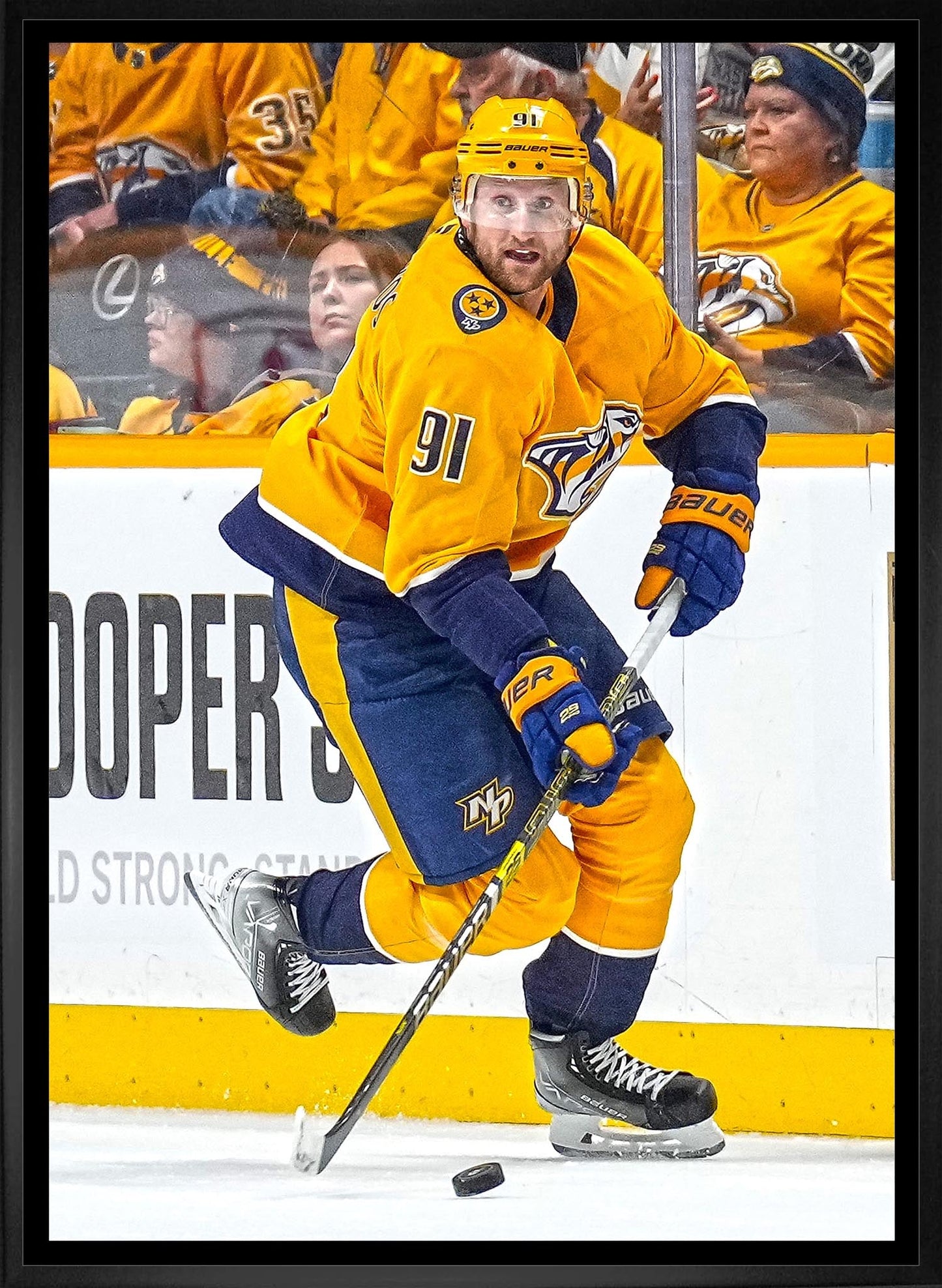 Steven Stamkos 20x29 Framed Canvas Nashville Predators - www.Shopthatapp.com