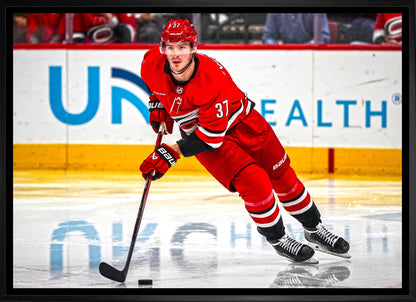 Andrei Svechnikov 20x29 Framed Canvas Carolina Hurricanes - www.Shopthatapp.com