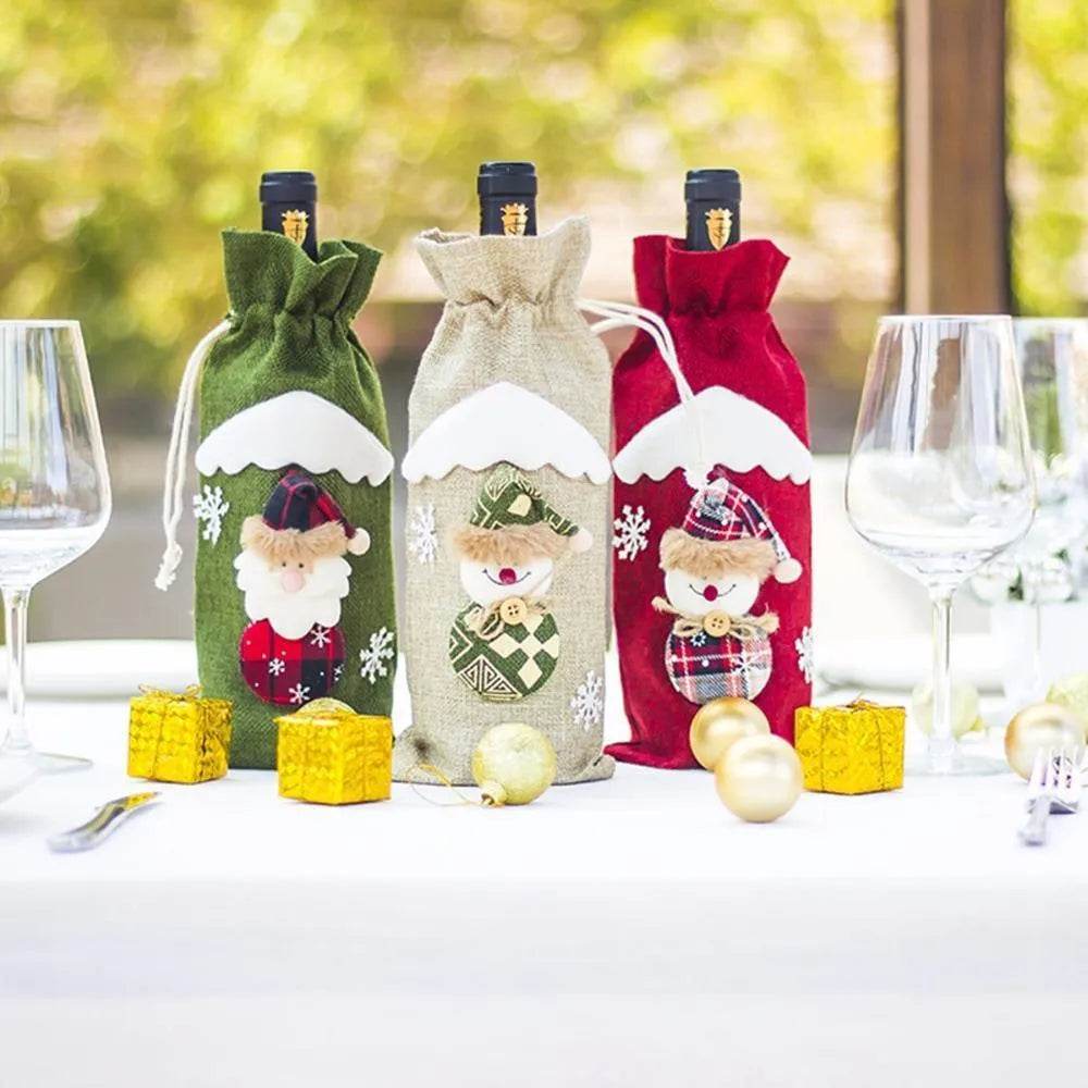 Christmas Decorations Christmas Wine Bottle Socks - www.Shopthatapp.com