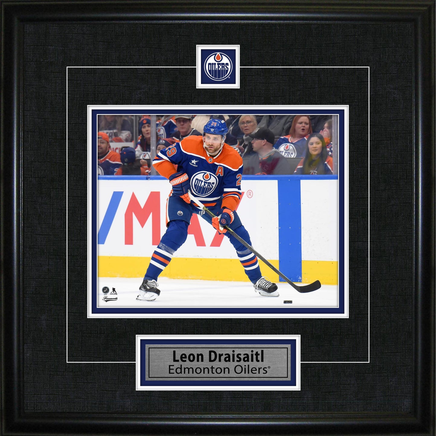 Leon Draisaitl Framed Pin & Plate Edmonton Oilers - www.Shopthatapp.com