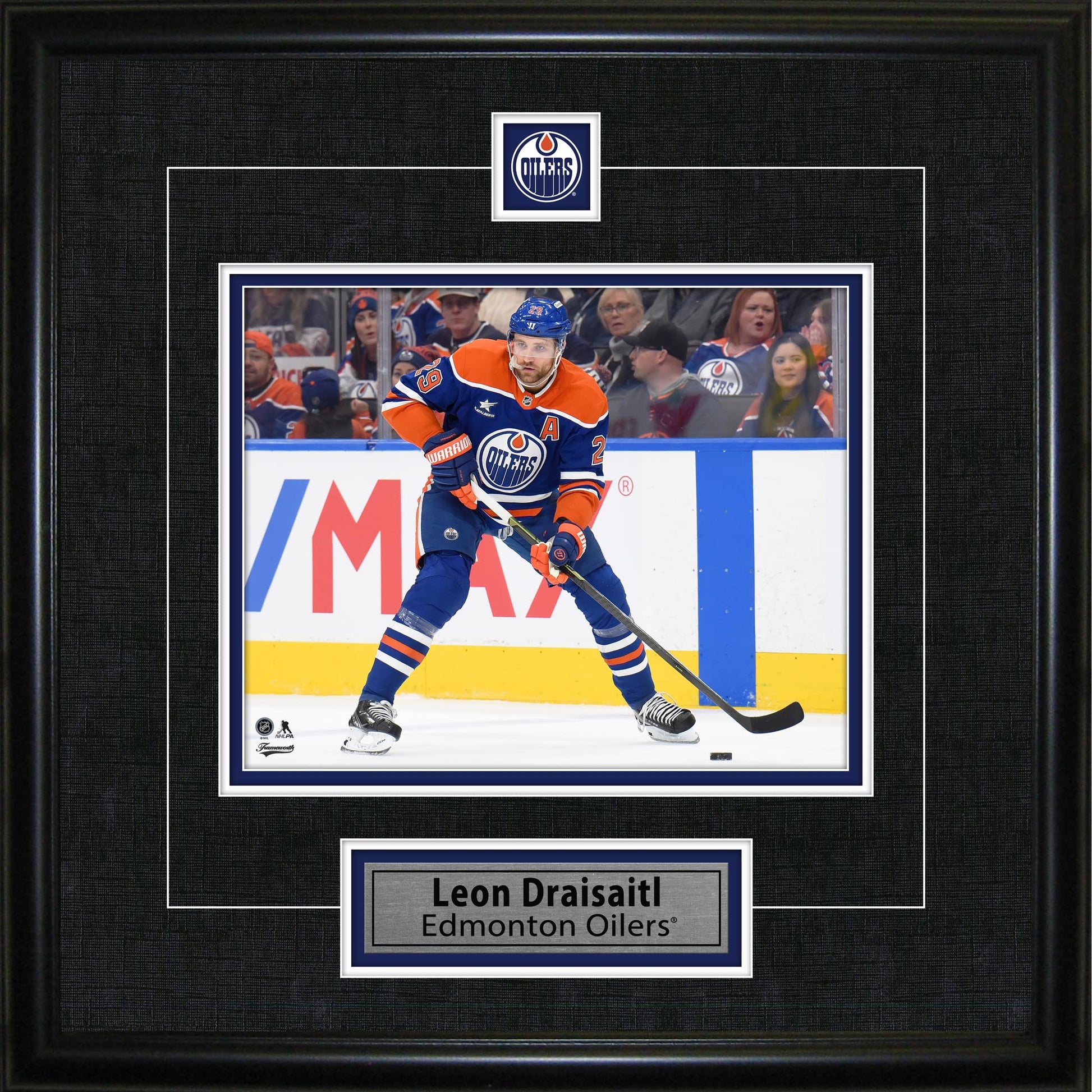 Leon Draisaitl Framed Pin & Plate Edmonton Oilers - www.Shopthatapp.com