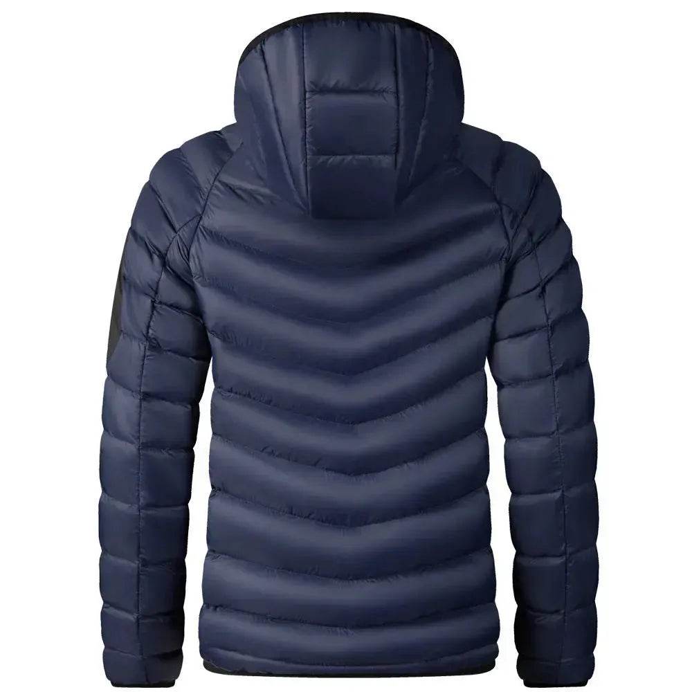 Winter Padded Thick Hooded Puffer Rain Jacket for men - www.Shopthatapp.com