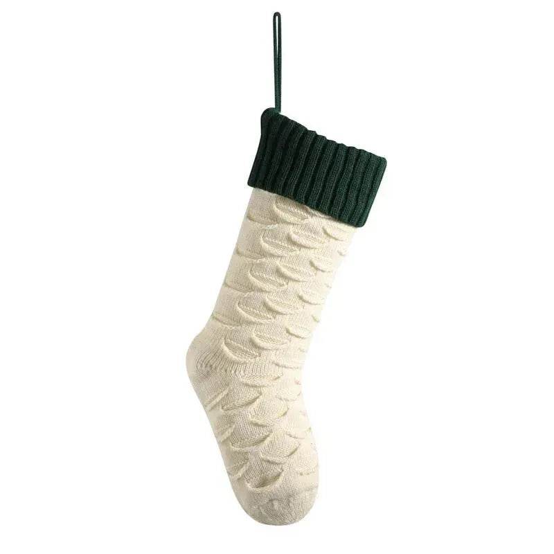 Christmas Gift Bag Decorative Socks Knitted Hanging Decoration - www.Shopthatapp.com