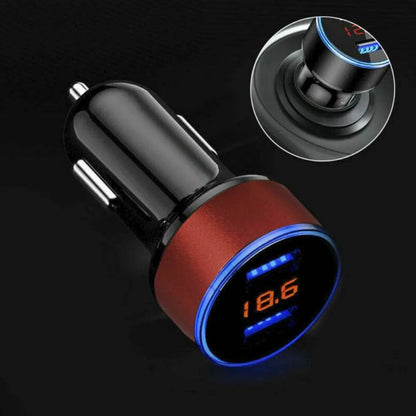 Fast Charging - Automobile Smart Digital LED display car charger - www.Shopthatapp.com