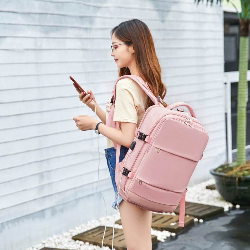 Large capacity leisure school Laptop Girls backpack - www.Shopthatapp.com