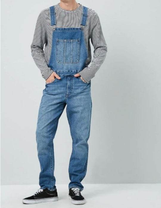 Men's denim Jeans Jumper overalls - www.Shopthatapp.com