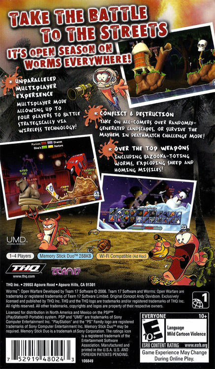 Worms: Open Warfare (usagé) - www.Shopthatapp.com