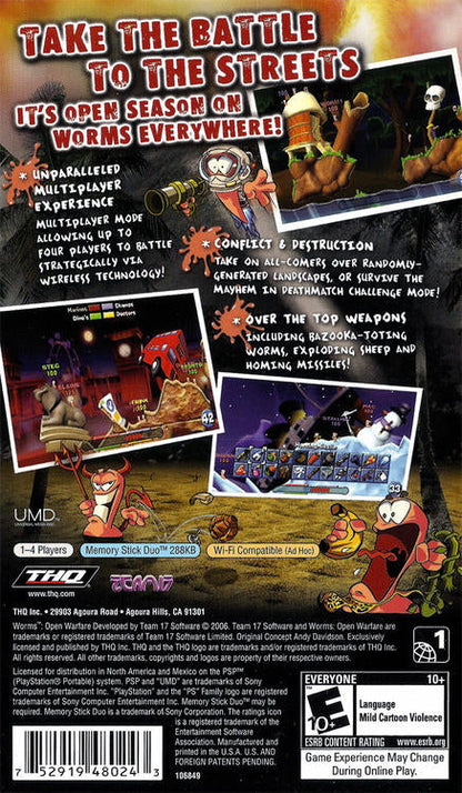 Worms: Open Warfare (usagé) - www.Shopthatapp.com