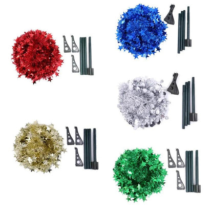 Artificial Tinsel Up Christmas Tree With Stand Gorgeous Collapsible Artificial Christmas Tree For Christmas Decorations - www.Shopthatapp.com