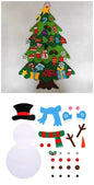 DIY Felt Christmas Tree New Year Toddler Kids Handmade Gift Toys Door Wall Hanging Ornaments Holiday Party Home Decor Set - www.Shopthatapp.com