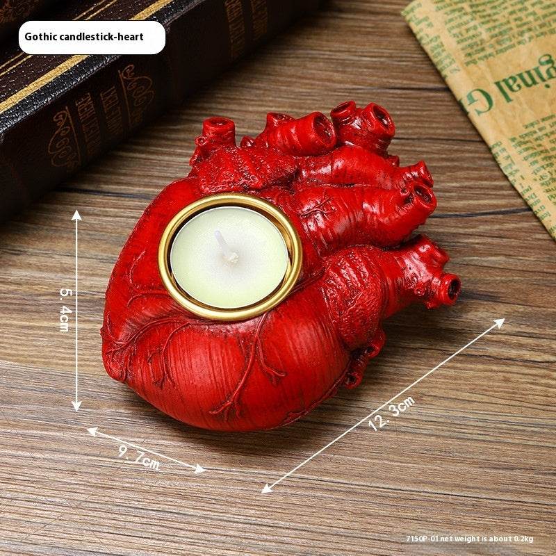 Halloween Heart Candlestick Decoration Horror Decoration Props - www.Shopthatapp.com