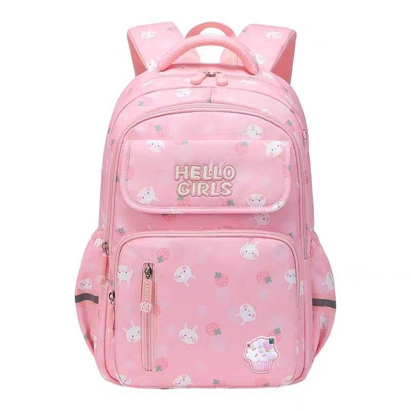 6-12-year-old Primary School Children Girls Backpack Large Capacity Schoolbag - www.Shopthatapp.com