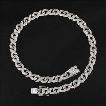 13mm Silver Infinity Link Chain-Jewellery-www.Shopthatapp.com-Lost and Found Jewelers