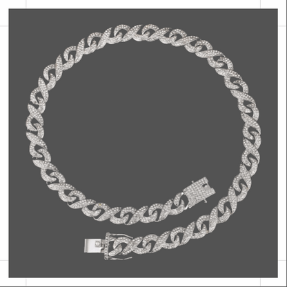 13mm Silver Infinity Link Chain-Jewellery-www.Shopthatapp.com-Lost and Found Jewelers