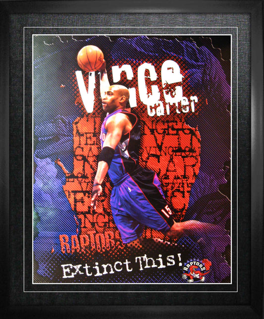 Vince Carter Toronto Raptors Framed 16x20 Extinct This Print - www.Shopthatapp.com
