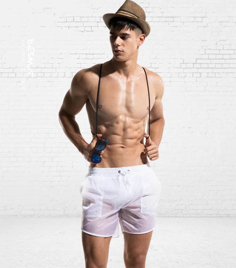 Men's Beach pants boxers quick-drying Midways shorts underwear - www.Shopthatapp.com