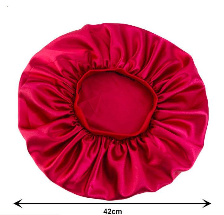 Beauty print Satin Silk Hair Bonnet for sleeping - www.Shopthatapp.com