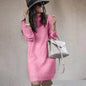 Autumn Winter Woolen Knitted Short Turtleneck Sweater Dress - www.Shopthatapp.com
