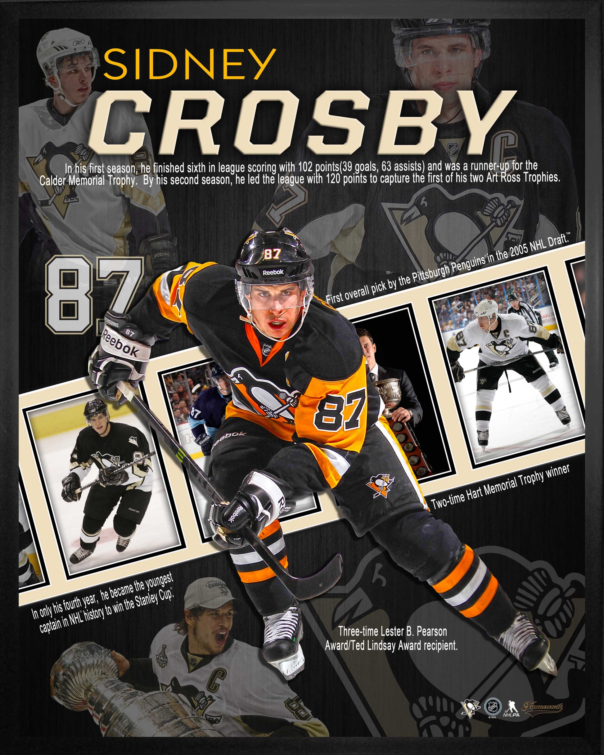 Sidney Crosby Pittsburgh Penguins Framed 16x20 Career Collage - www.Shopthatapp.com