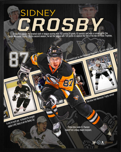Sidney Crosby Pittsburgh Penguins Framed 16x20 Career Collage - www.Shopthatapp.com
