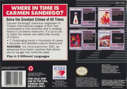 Where in Time is Carmen Sandiego? (usagé) - www.Shopthatapp.com