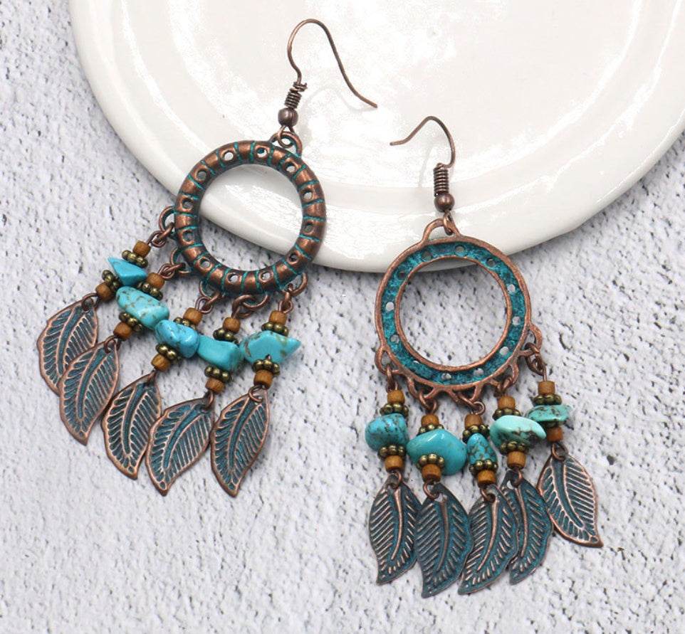 Handmade beaded tassel earrings - www.Shopthatapp.com