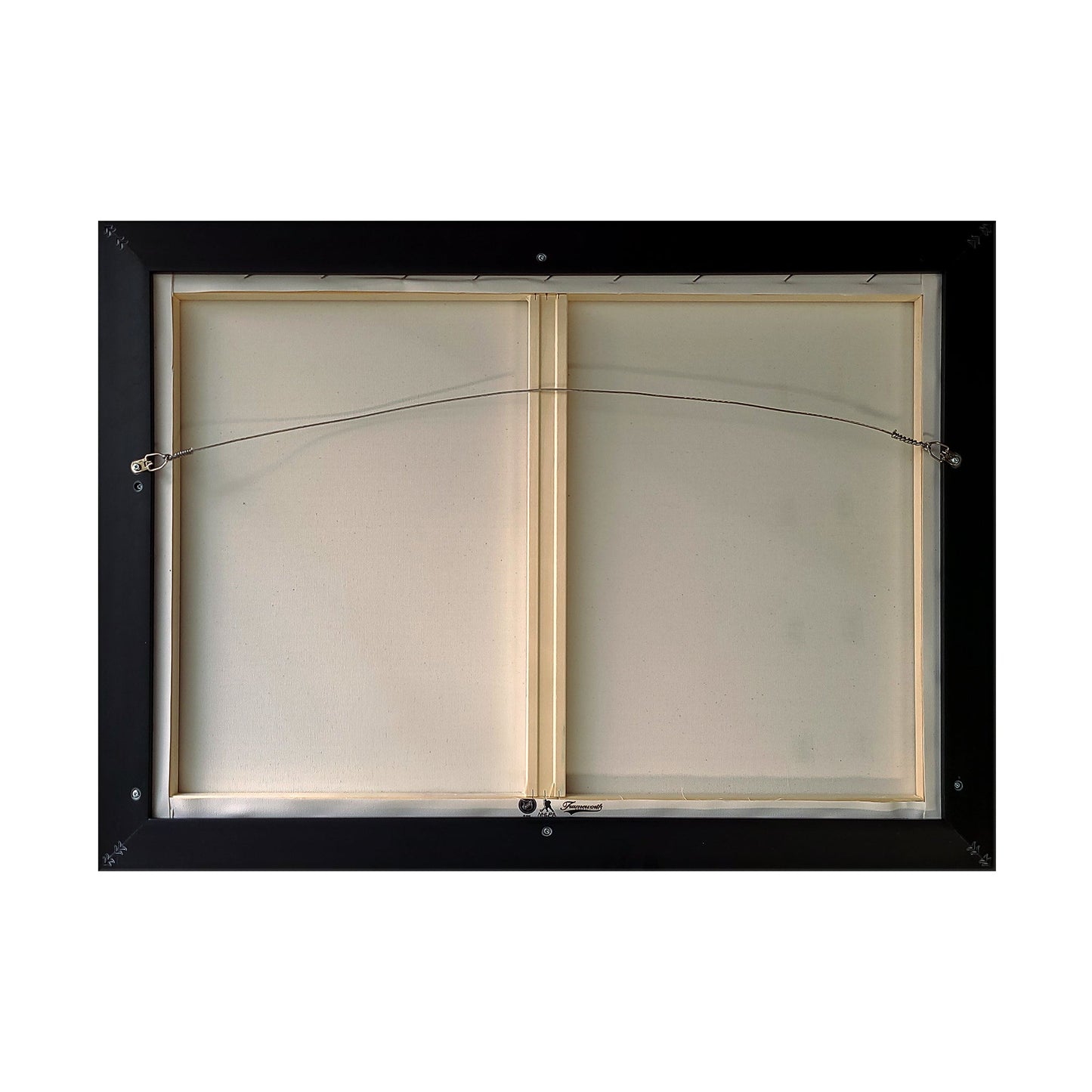 Leon Draisaitl and Connor McDavid 20x29 Framed Canvas Oilers Celebration-H - www.Shopthatapp.com