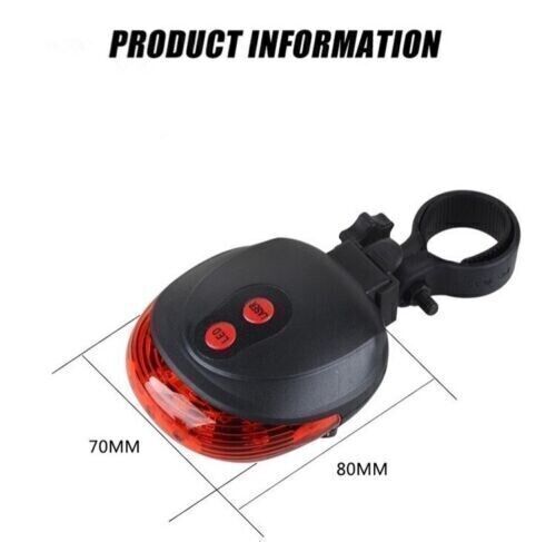 Pursuit Laser Bike Lane Marker and Tail Light / Rear Light with 7 LED Functions - www.Shopthatapp.com