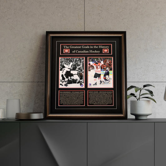 Sidney Crosby and Paul Henderson Framed 8x10 Canada's Greatest Goal Photos - www.Shopthatapp.com