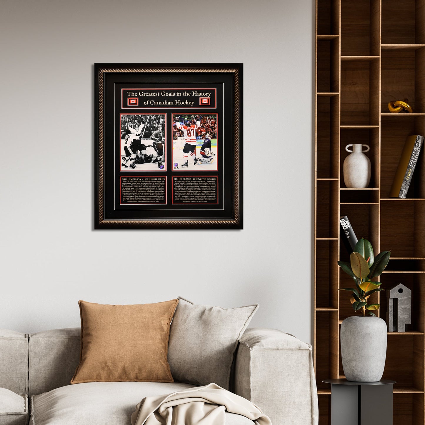 Sidney Crosby and Paul Henderson Framed 8x10 Canada's Greatest Goal Photos - www.Shopthatapp.com