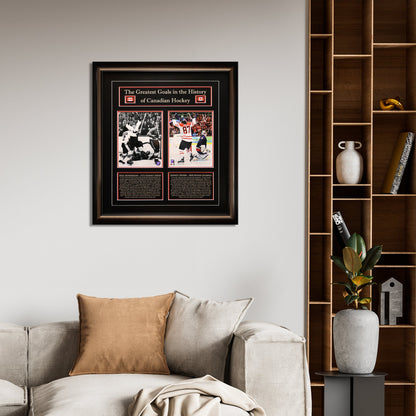 Sidney Crosby and Paul Henderson Framed 8x10 Canada's Greatest Goal Photos - www.Shopthatapp.com