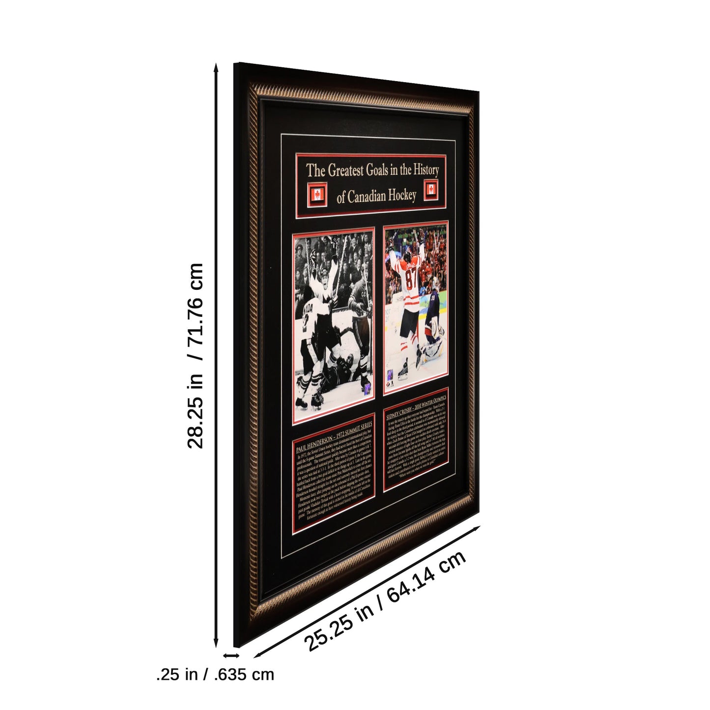 Sidney Crosby and Paul Henderson Framed 8x10 Canada's Greatest Goal Photos - www.Shopthatapp.com