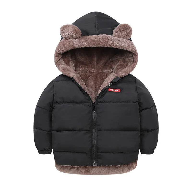 Children Boy's Cotton-padded Fleece Lined Puffer Winter Jacket for Kids - www.Shopthatapp.com