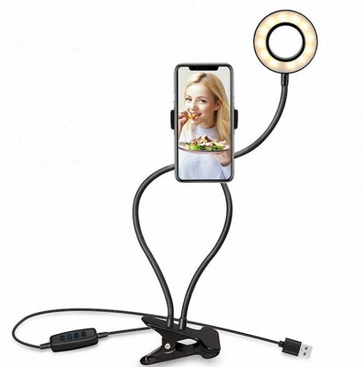 Live Streaming Light - LED Selfie Ring Light for Live Adjustable Makeup Light-8cm Stand - www.Shopthatapp.com