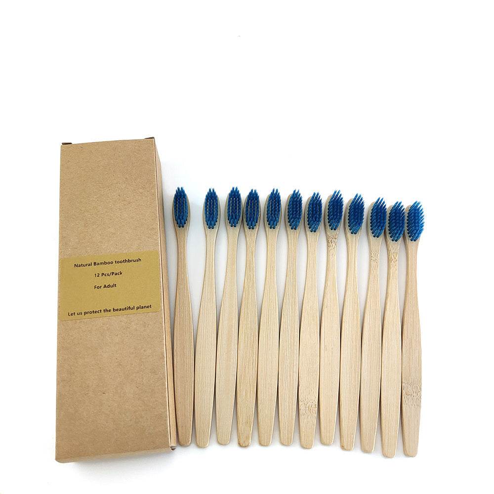 Eco friendly 12 Bamboo toothbrushes - www.Shopthatapp.com