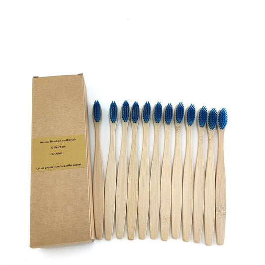 Eco friendly 12 Bamboo toothbrushes - www.Shopthatapp.com