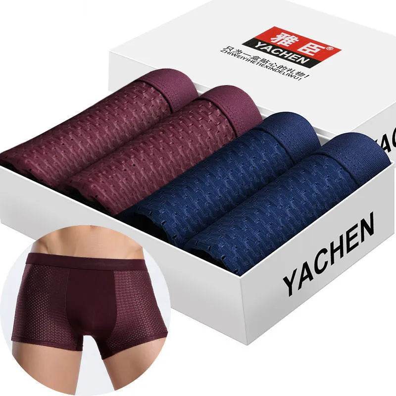 Yachen Silky mesh Breathable boxer briefs underwear men - www.Shopthatapp.com