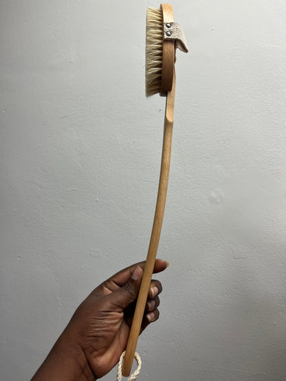 Brosse sèche pour le corps en sisal naturel zéro déchet