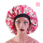 Beauty print Satin Silk Hair Bonnet for sleeping - www.Shopthatapp.com