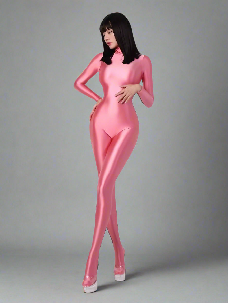 Spandex Nylon Full Bodysuit Back Zipper Zentai Shinny Cosplay Jumpsuit - www.Shopthatapp.com