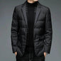 Winter Men's Suit Detachable Scarf Collar Casual Down Jacket - www.Shopthatapp.com